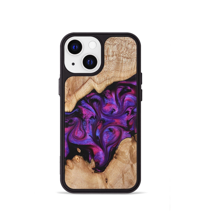 iPhone 13 mini Wood Phone Case - Moses (Purple, 822147)