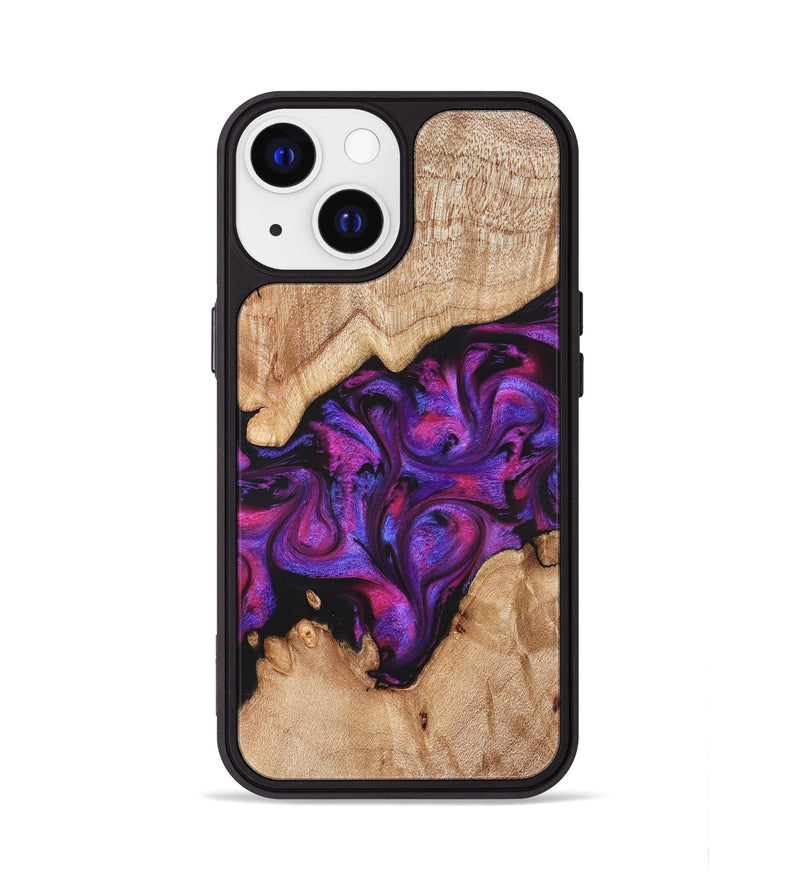 iPhone 13 Wood Phone Case - Moses (Purple, 822147)