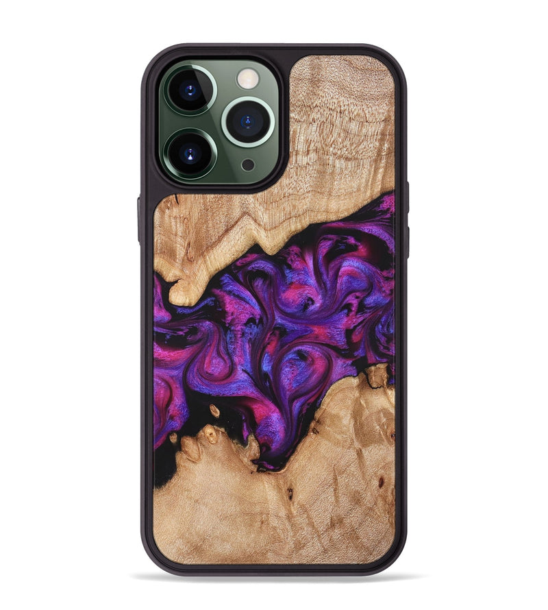 iPhone 13 Pro Max Wood Phone Case - Moses (Purple, 822147)