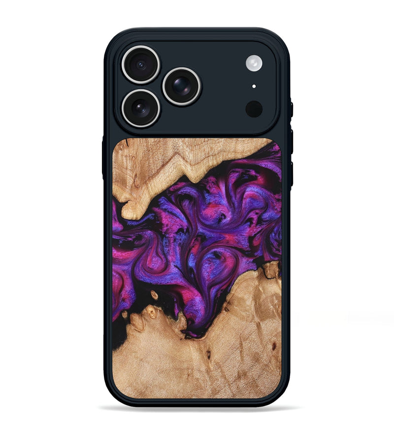 iPhone 17 Pro Max Wood Phone Case - Moses (Purple, 822147)