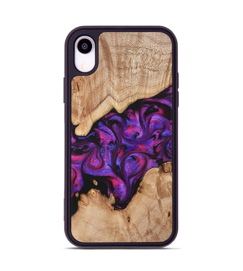 iPhone Xr Wood Phone Case - Moses (Purple, 822147)