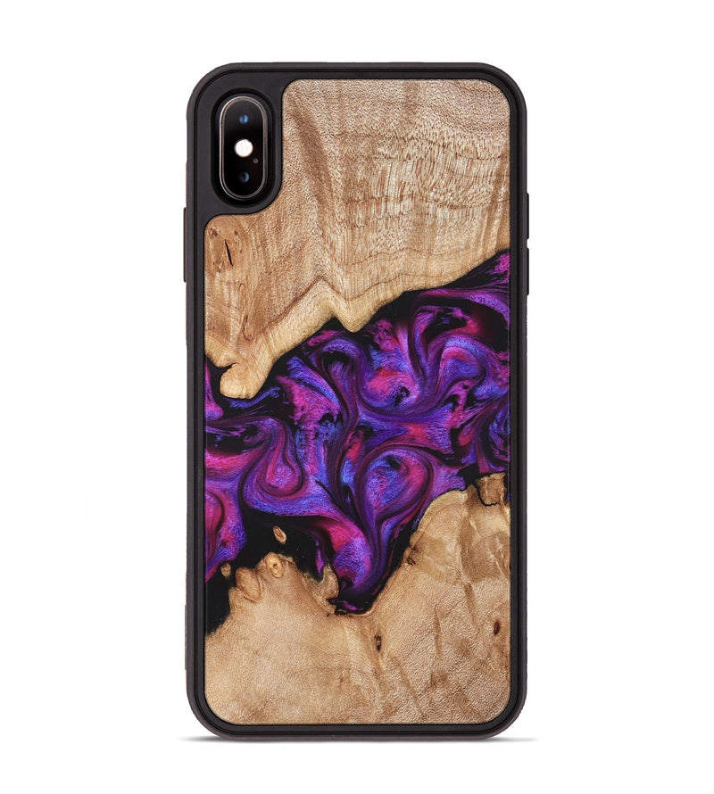 iPhone Xs Max Wood Phone Case - Moses (Purple, 822147)