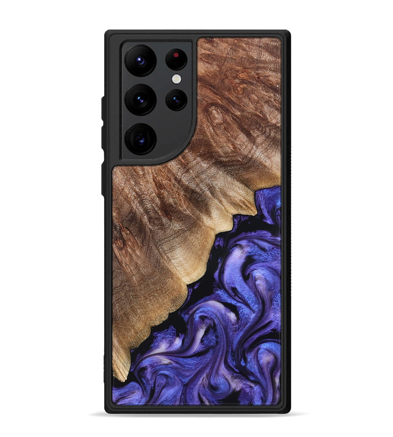 Galaxy S22 Ultra Wood Phone Case - Dick (Purple, 822148)