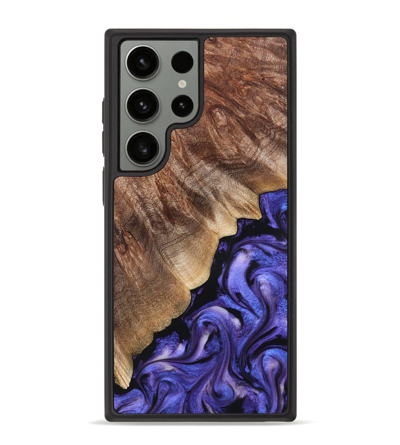Galaxy S23 Ultra Wood Phone Case - Dick (Purple, 822148)