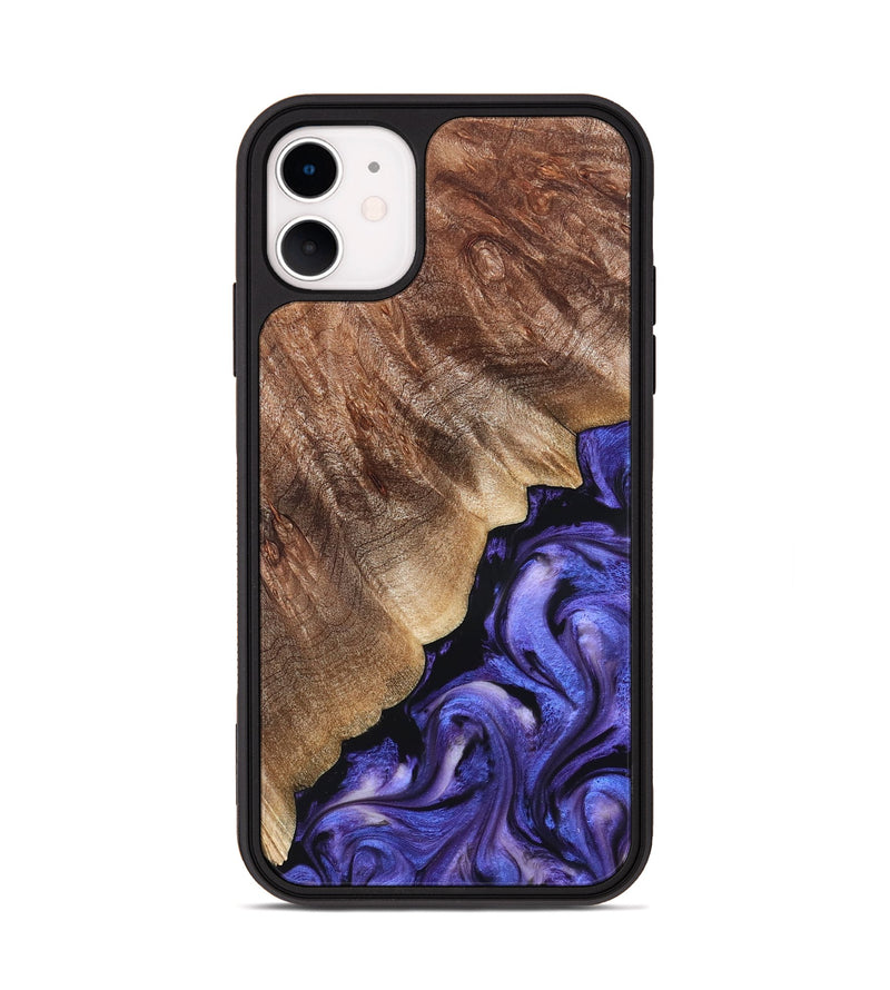 iPhone 11 Wood Phone Case - Dick (Purple, 822148)