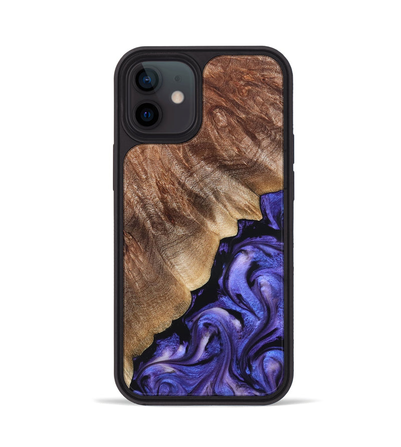 iPhone 12 Wood Phone Case - Dick (Purple, 822148)