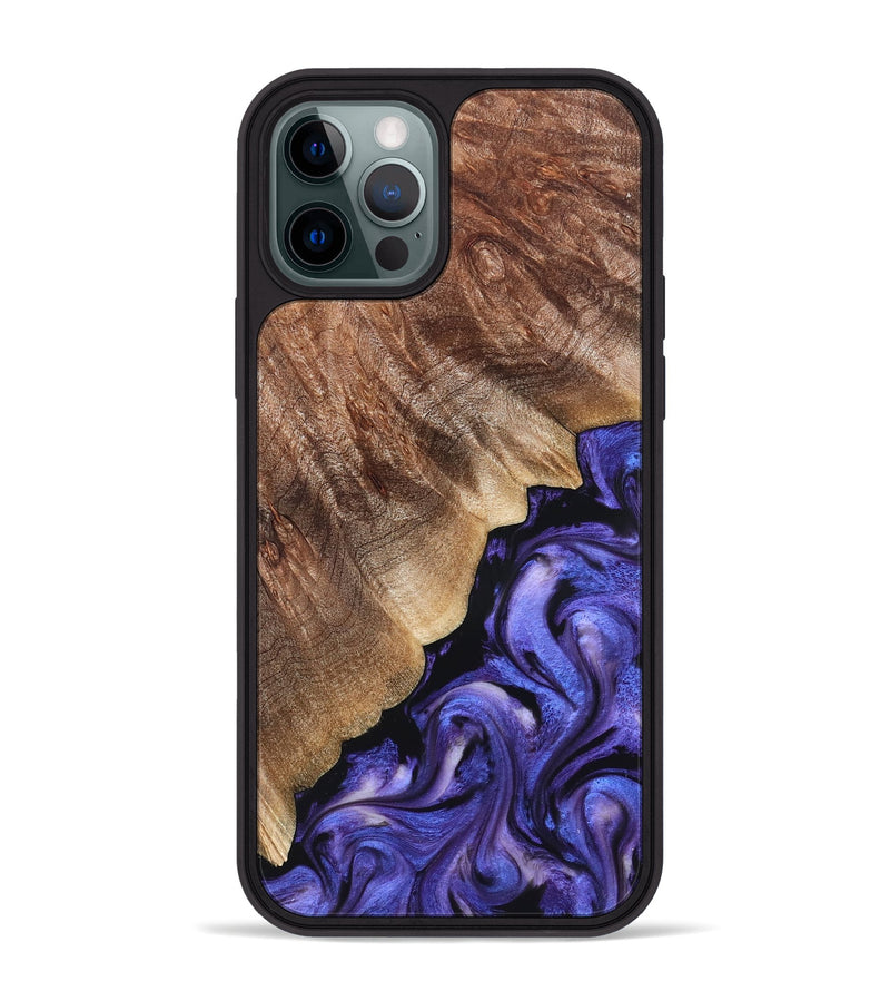 iPhone 12 Pro Max Wood Phone Case - Dick (Purple, 822148)