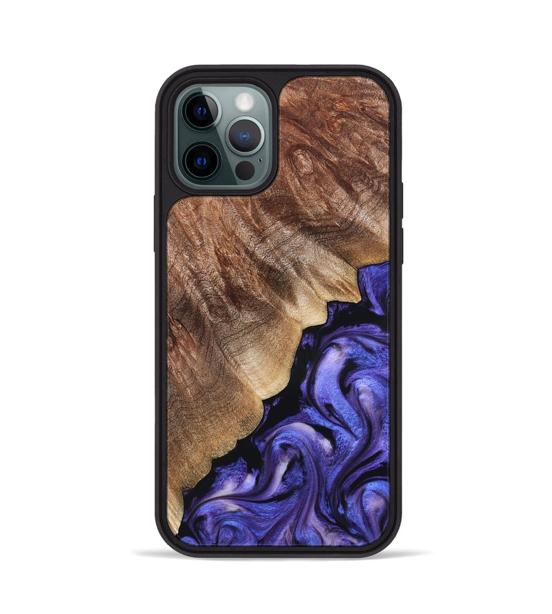 iPhone 12 Pro Wood Phone Case - Dick (Purple, 822148)