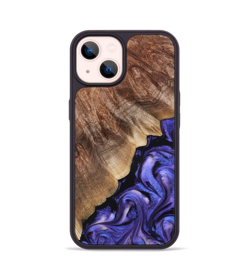 iPhone 14 Wood Phone Case - Dick (Purple, 822148)