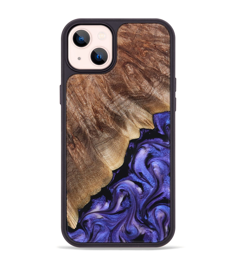 iPhone 14 Plus Wood Phone Case - Dick (Purple, 822148)