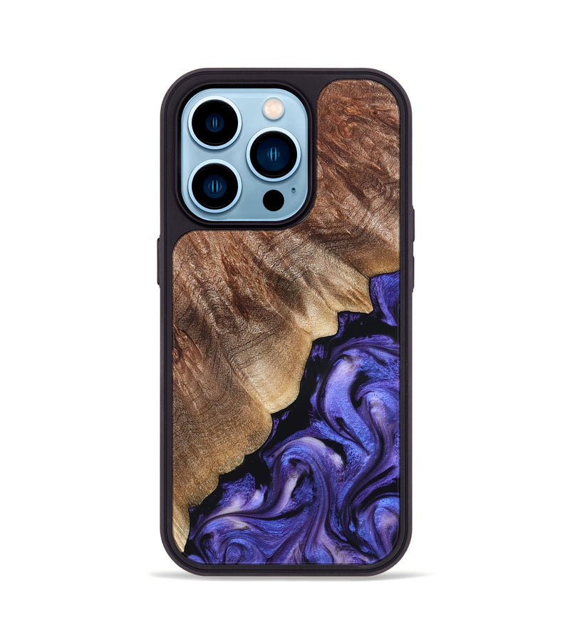 iPhone 14 Pro Wood Phone Case - Dick (Purple, 822148)