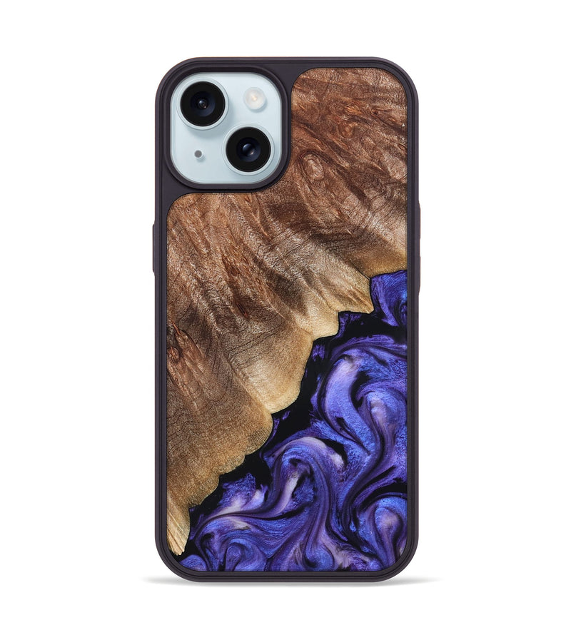 iPhone 15 Wood Phone Case - Dick (Purple, 822148)