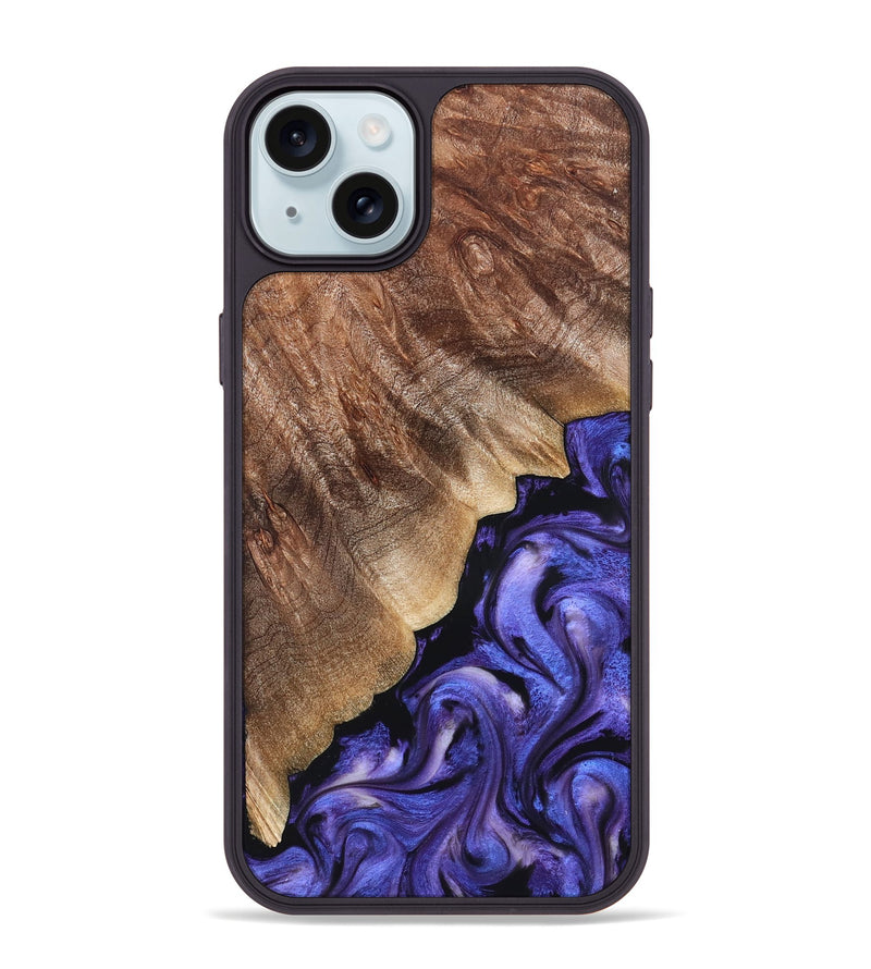iPhone 15 Plus Wood Phone Case - Dick (Purple, 822148)