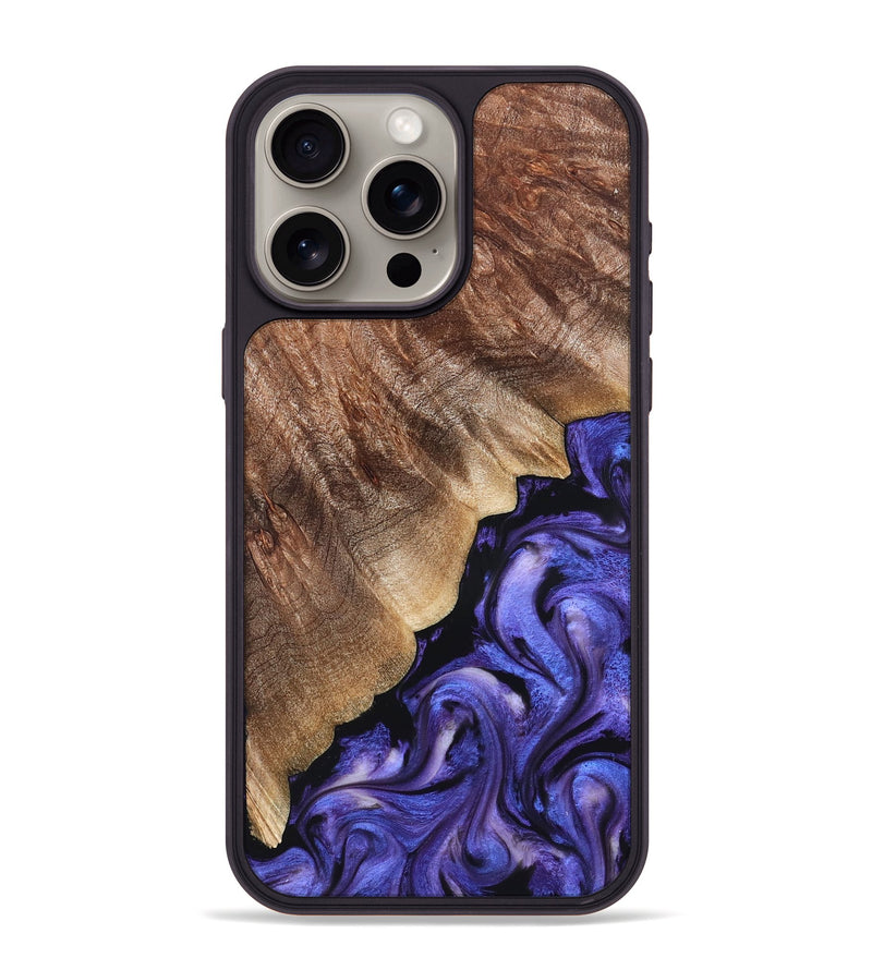 iPhone 15 Pro Max Wood Phone Case - Dick (Purple, 822148)