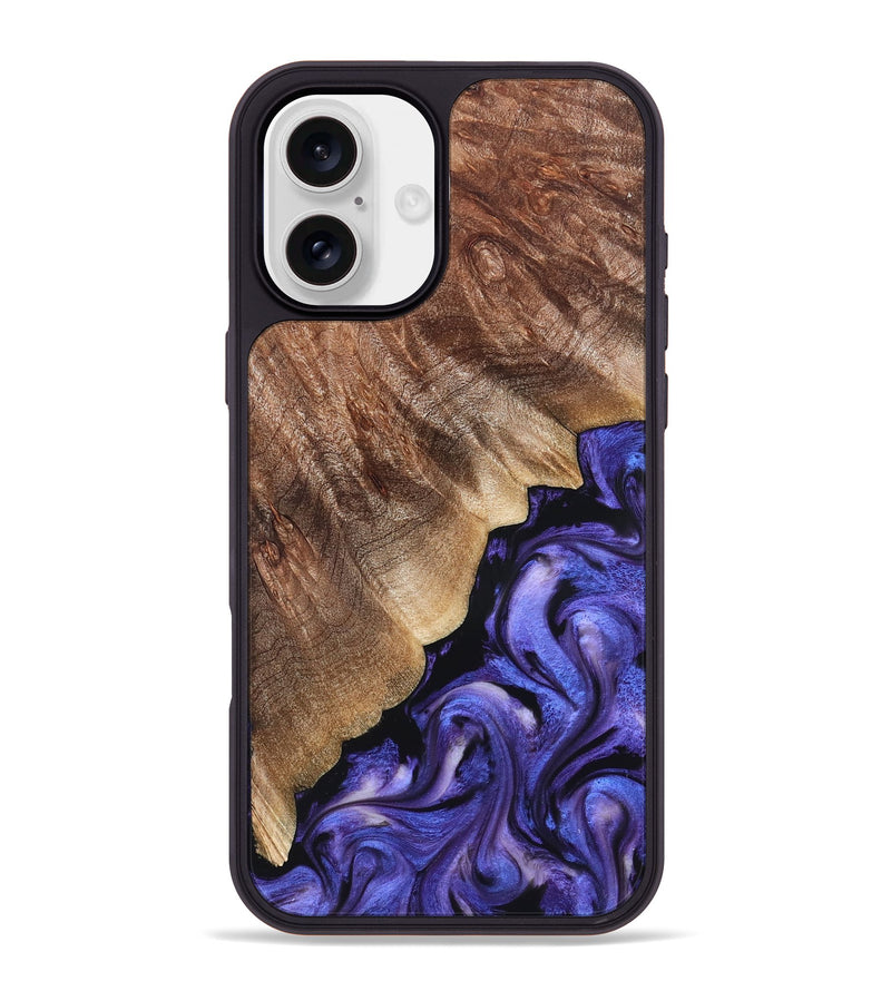 iPhone 16 Plus Wood Phone Case - Dick (Purple, 822148)