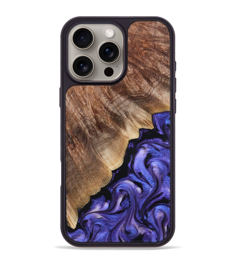 iPhone 16 Pro Max Wood Phone Case - Dick (Purple, 822148)