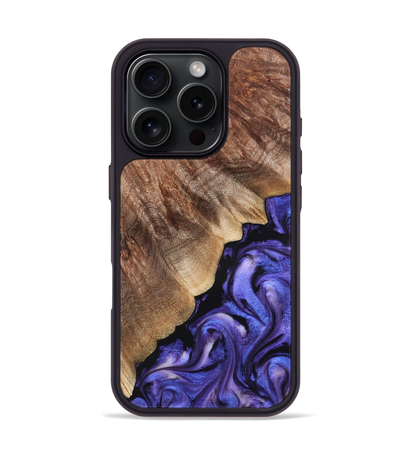 iPhone 16 Pro Wood Phone Case - Dick (Purple, 822148)
