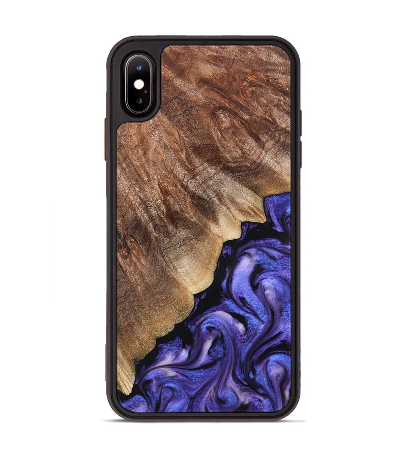 iPhone Xs Max Wood Phone Case - Dick (Purple, 822148)