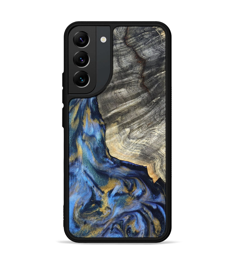 Galaxy S22 Plus Wood Phone Case - Luciano (Teal & Gold, 822152)