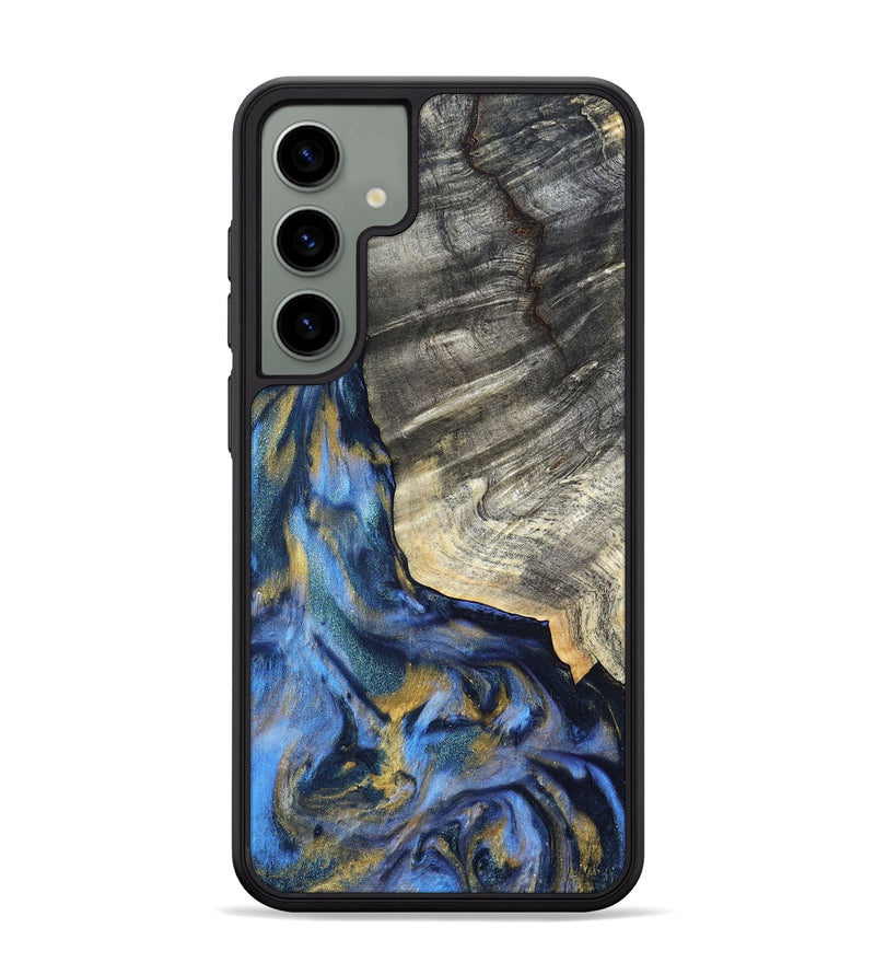 Galaxy S24 Plus Wood Phone Case - Luciano (Teal & Gold, 822152)
