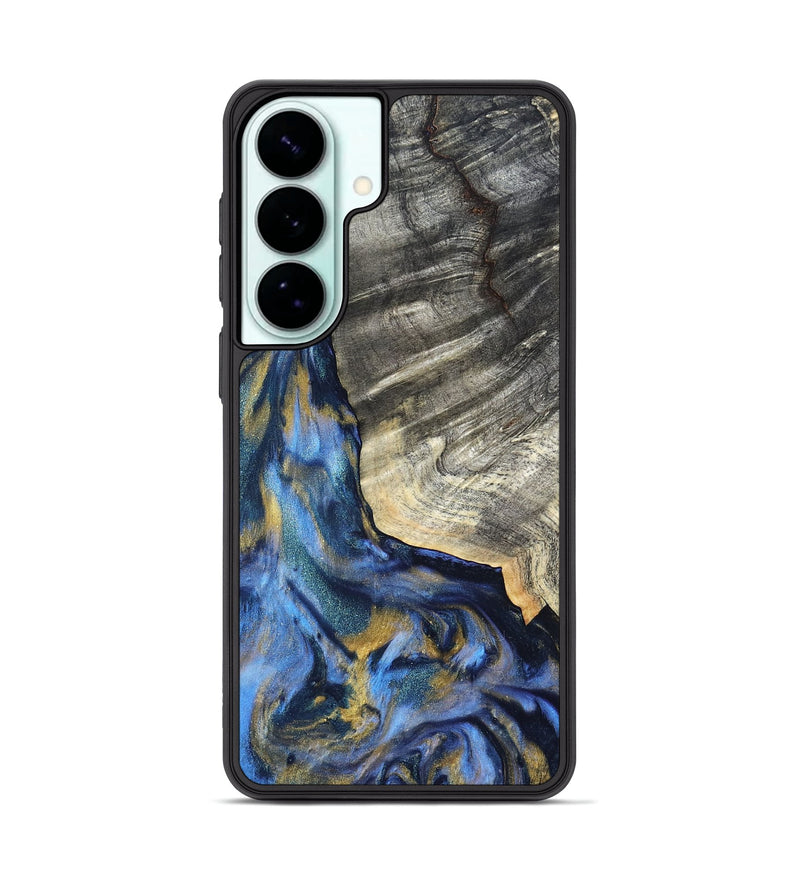 Galaxy S26 Plus Wood Phone Case - Luciano (Teal & Gold, 822152)