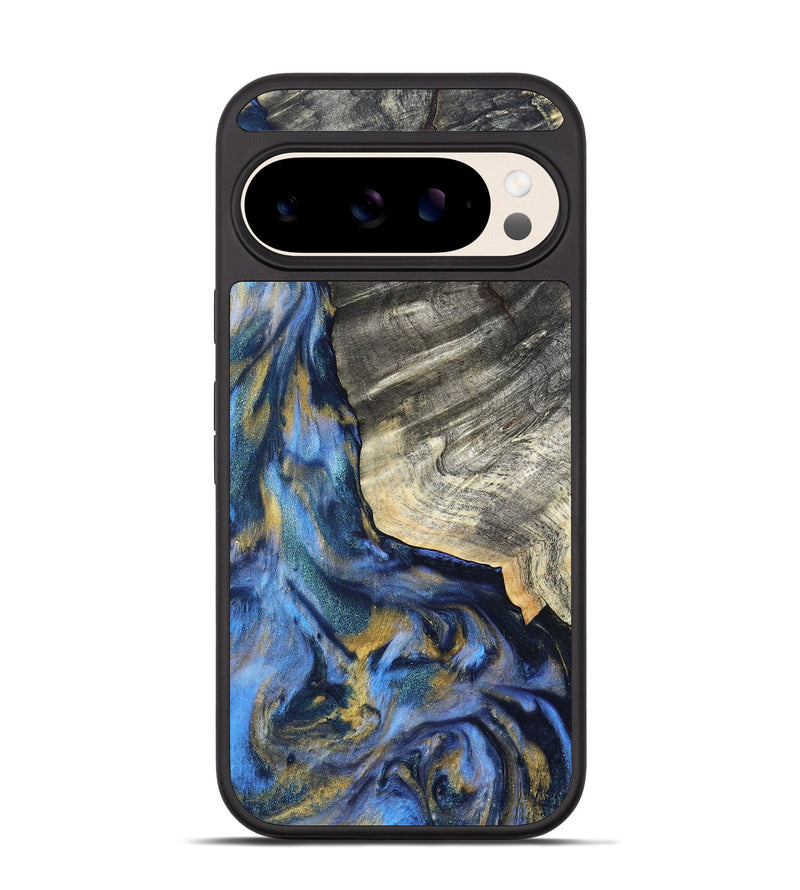 Pixel 10 Wood Phone Case - Luciano (Teal & Gold, 822152)