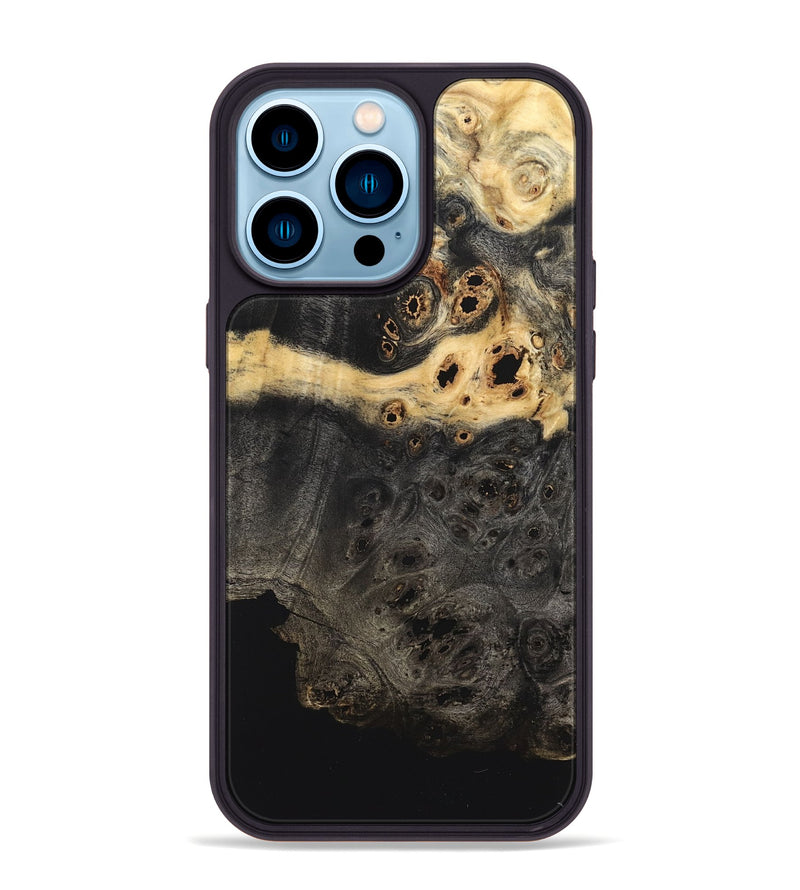 iPhone 14 Pro Max Wood Phone Case - Brylee (Wood Burl, 822158)