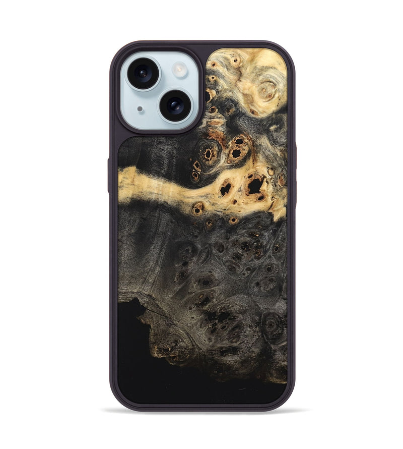 iPhone 15 Wood Phone Case - Brylee (Wood Burl, 822158)