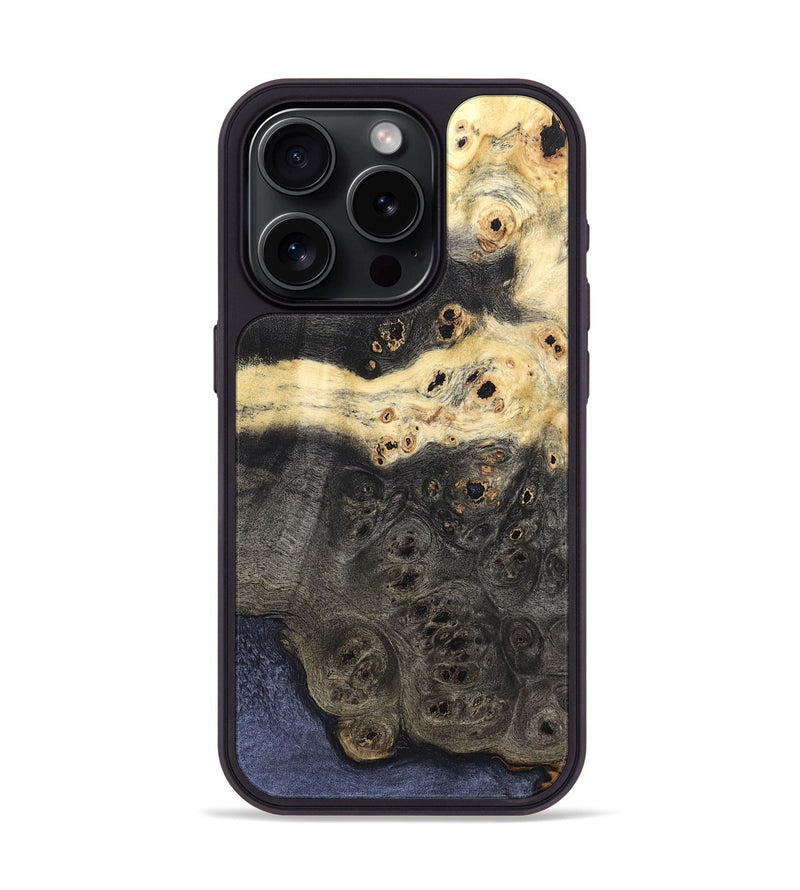 iPhone 15 Pro Wood Phone Case - Kristyn (Wood Burl, 822159)
