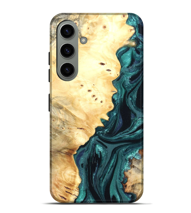 Galaxy S24 Plus Wood Live Edge Phone Case - Yuliana (Green, 822161)