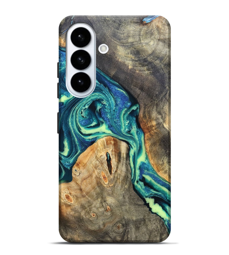 Galaxy S26 Plus Wood Live Edge Phone Case - Quinton (Blue, 822162)