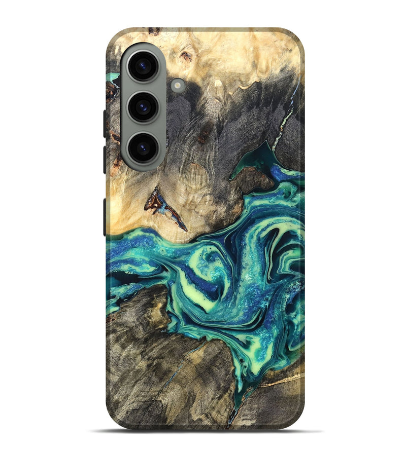 Galaxy S24 Plus Wood Live Edge Phone Case - Bernard (Blue, 822164)