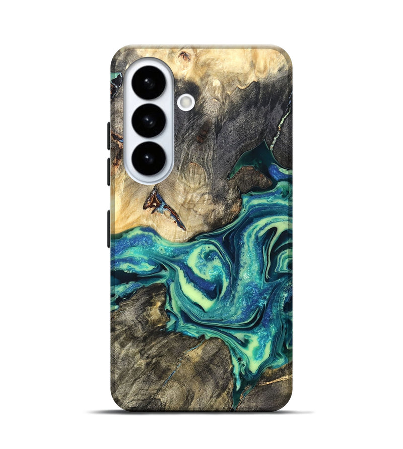 Galaxy S26 Wood Live Edge Phone Case - Bernard (Blue, 822164)