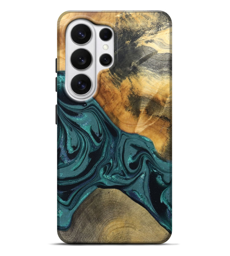 Galaxy S26 Ultra Wood Live Edge Phone Case - Miya (Green, 822165)