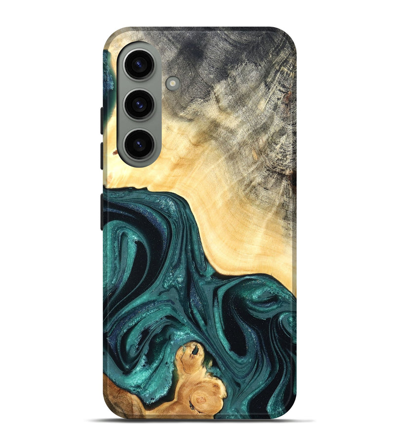 Galaxy S24 Plus Wood Live Edge Phone Case - Adriel (Green, 822168)