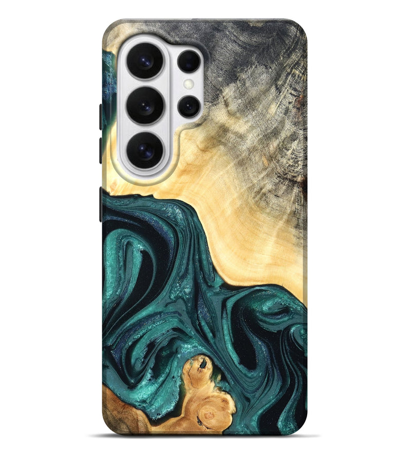 Galaxy S26 Ultra Wood Live Edge Phone Case - Adriel (Green, 822168)