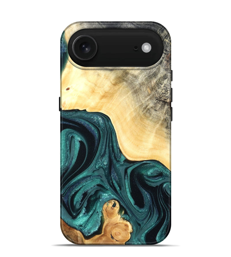 iPhone 17 Air Wood Live Edge Phone Case - Adriel (Green, 822168)