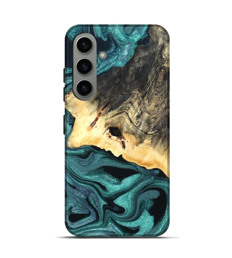 Galaxy S24 Wood Live Edge Phone Case - Carl (Green, 822169)