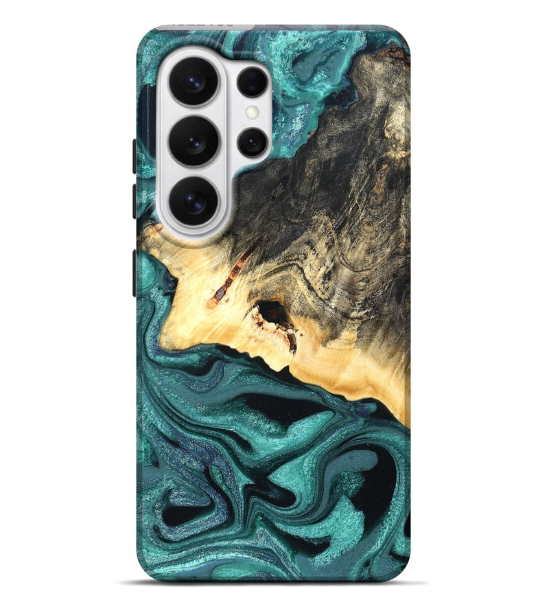 Galaxy S26 Ultra Wood Live Edge Phone Case - Carl (Green, 822169)