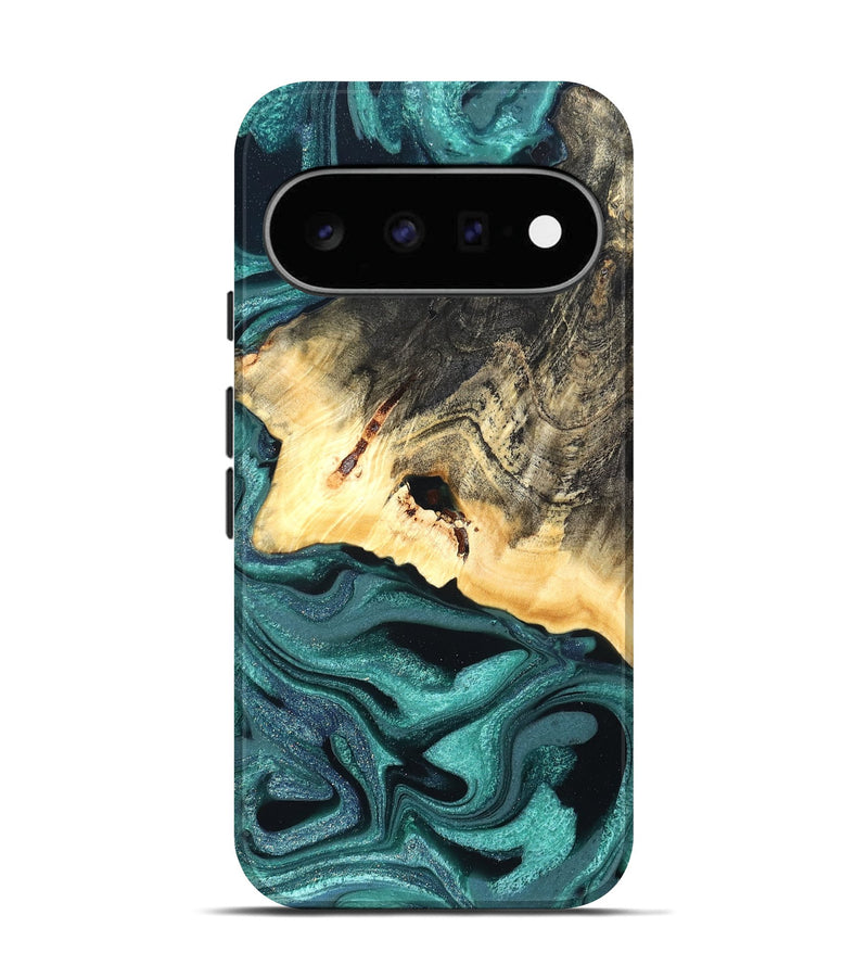 Pixel 11 Wood Live Edge Phone Case - Carl (Green, 822169)