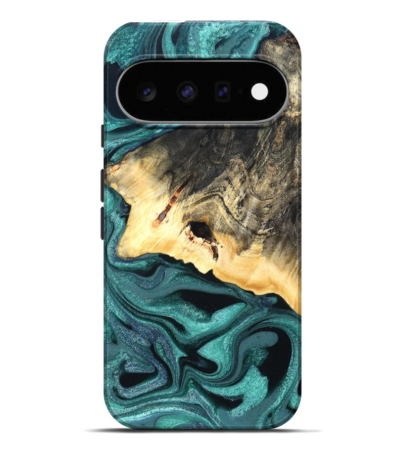 Pixel 11 Pro XL Wood Live Edge Phone Case - Carl (Green, 822169)