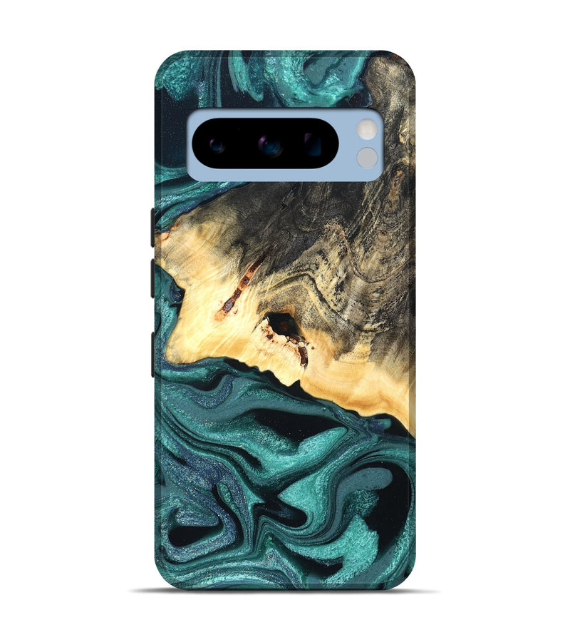 Pixel 8 Pro Wood Live Edge Phone Case - Carl (Green, 822169)