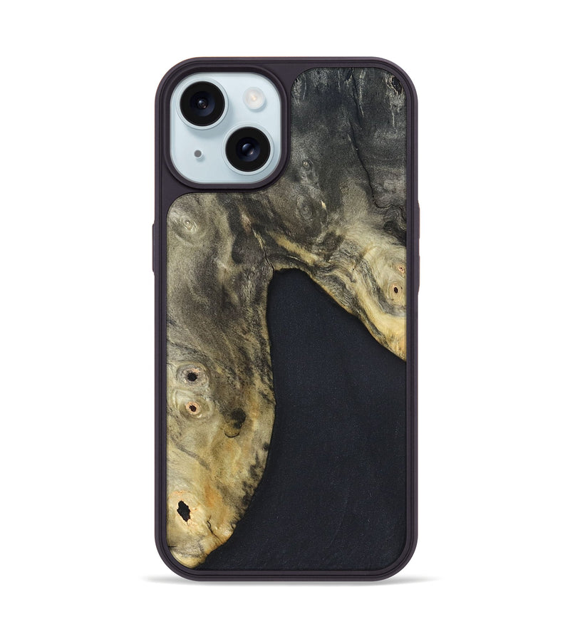 iPhone 15 Wood Phone Case - Hester (Wood Burl, 822176)
