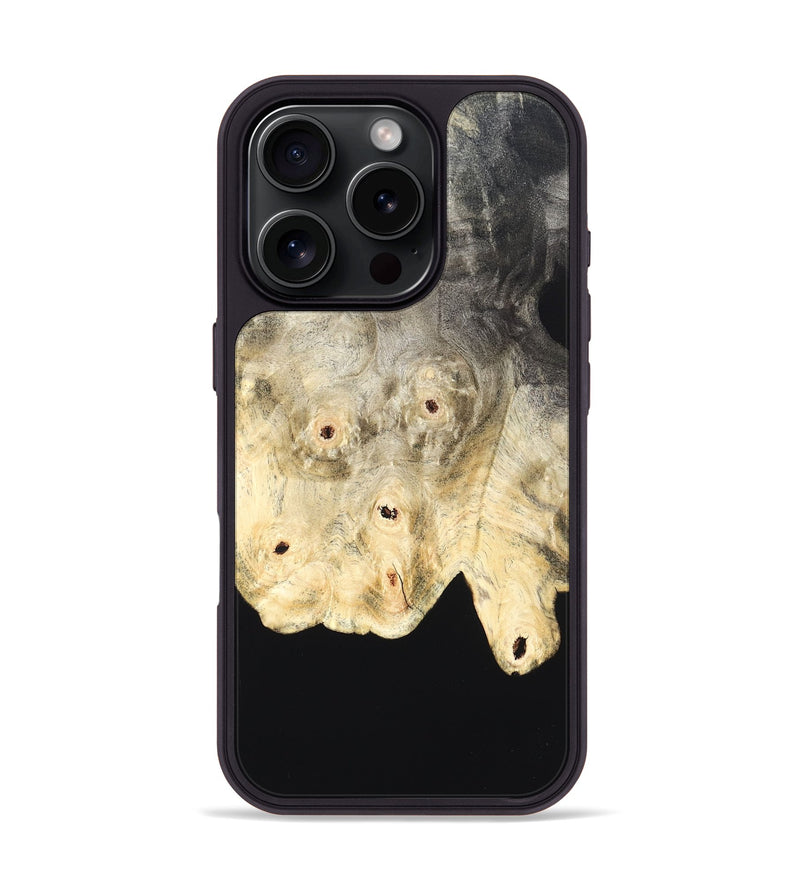 iPhone 16 Pro Wood Phone Case - Vallie (Wood Burl, 822178)