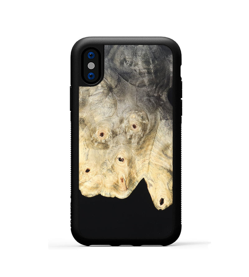 iPhone Xs Wood Phone Case - Vallie (Wood Burl, 822178)