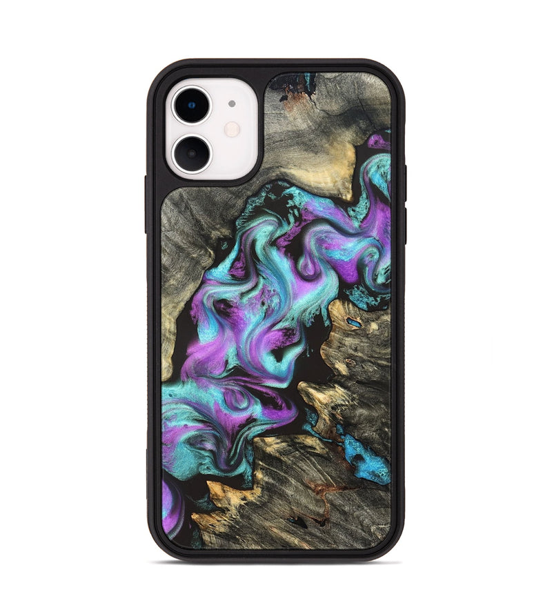 iPhone 11 Wood Phone Case - Almeda (Purple, 822179)