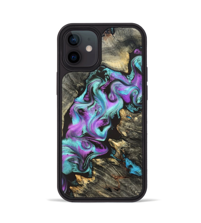iPhone 12 Wood Phone Case - Almeda (Purple, 822179)