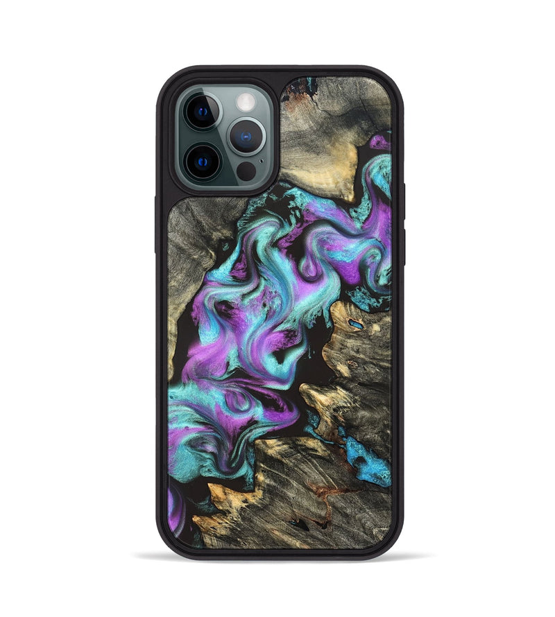 iPhone 12 Pro Wood Phone Case - Almeda (Purple, 822179)