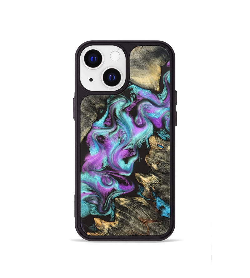 iPhone 13 mini Wood Phone Case - Almeda (Purple, 822179)