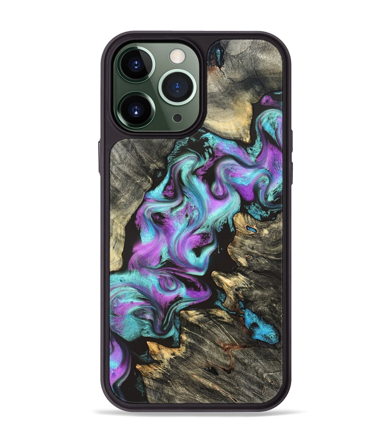 iPhone 13 Pro Max Wood Phone Case - Almeda (Purple, 822179)